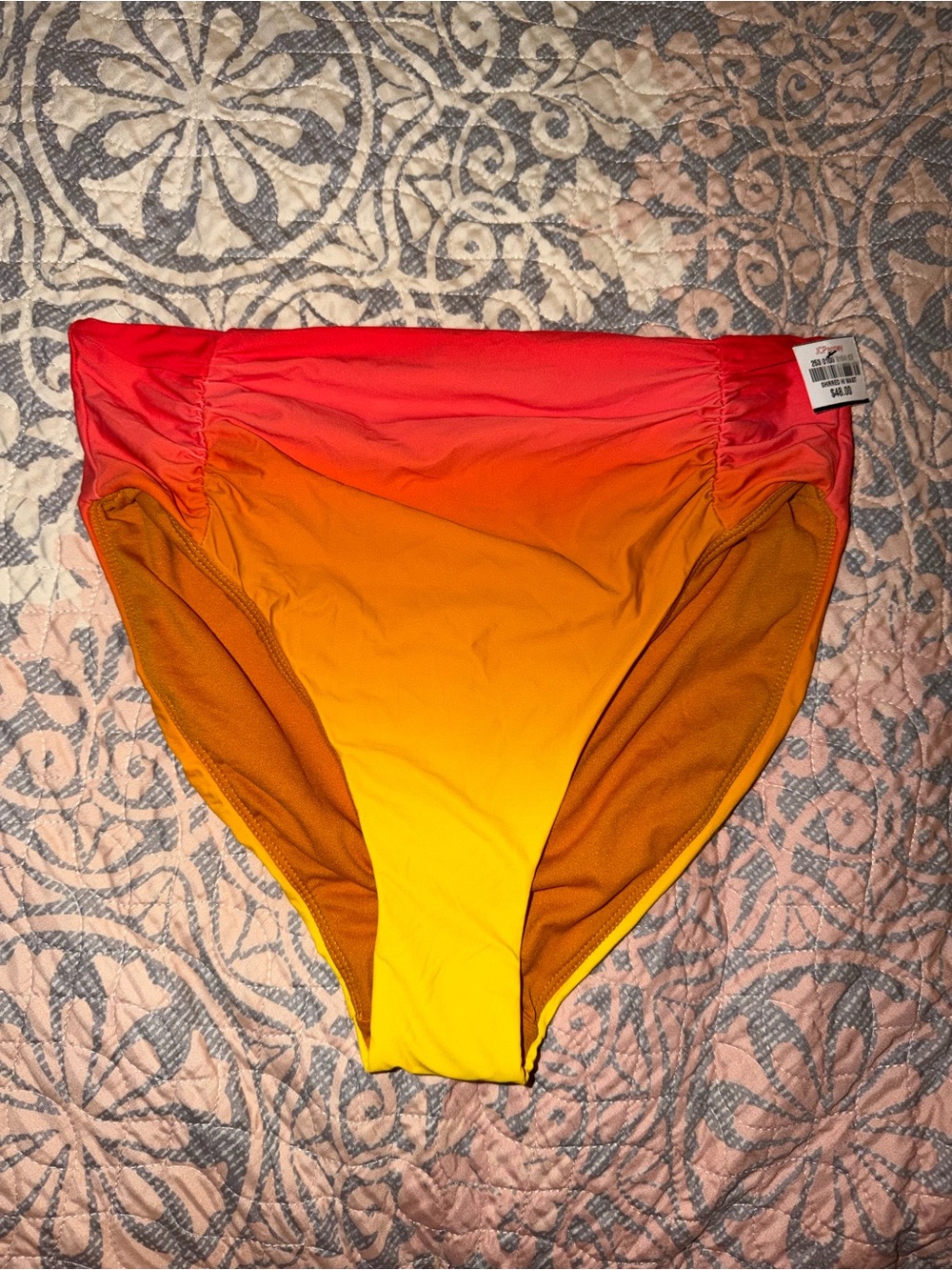 Women’s Swim bottoms - Gradient Red to Yellow